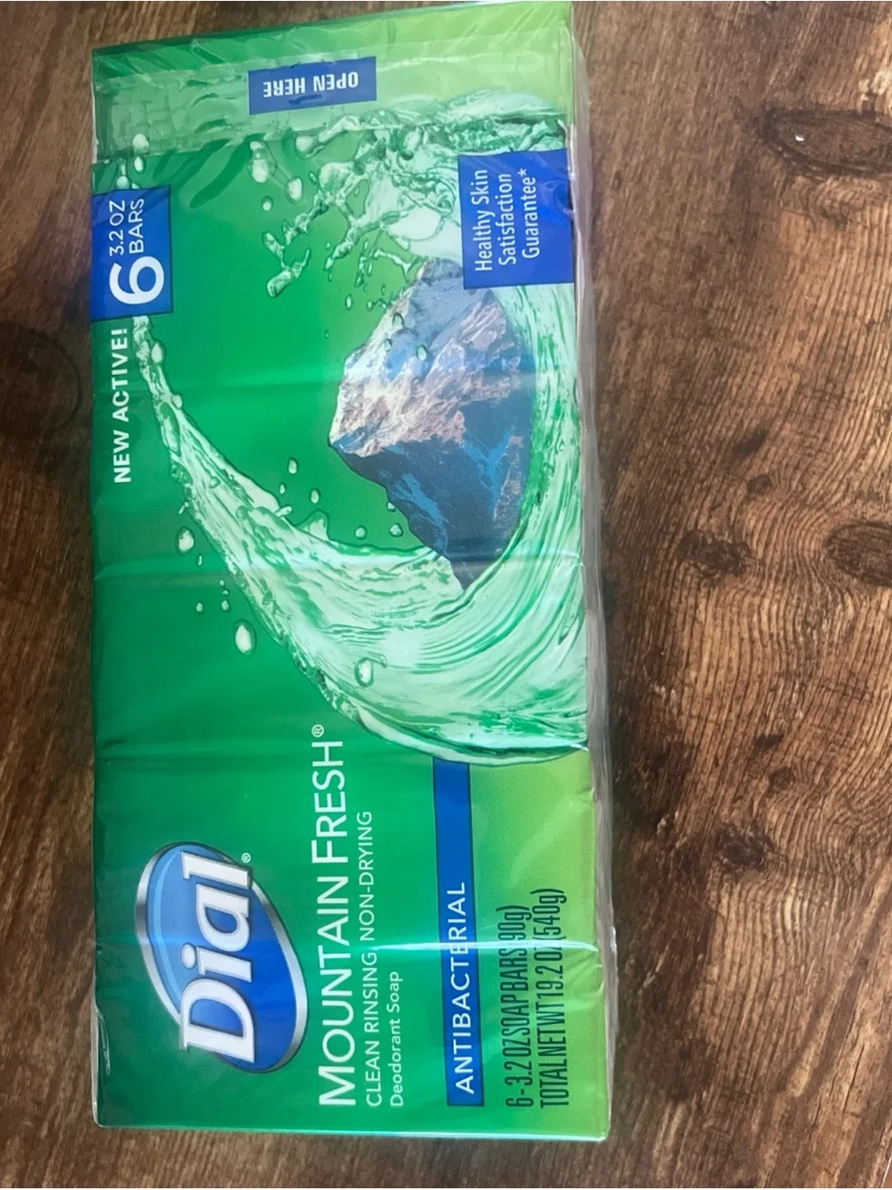 Dial Mountain Fresh Antibacterial Deodorant Bar Soap 6 Pack 3.2oz Discontinued